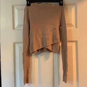 Kendall & Kylie Layered Long Sleeve Crop Top